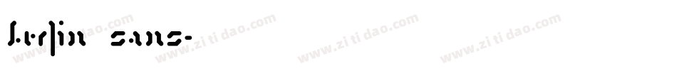 berlin sans字体转换
